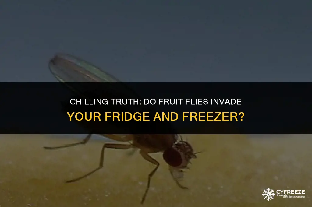 do fruit flies crawl in fridge and freezer