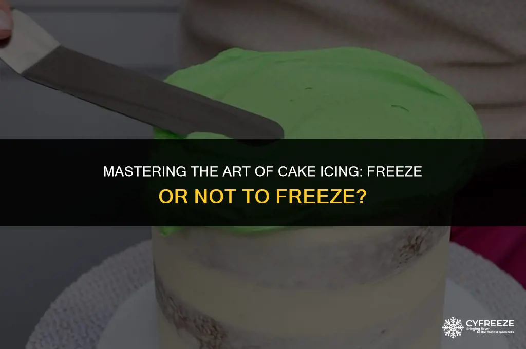 do i freeze cake before icing