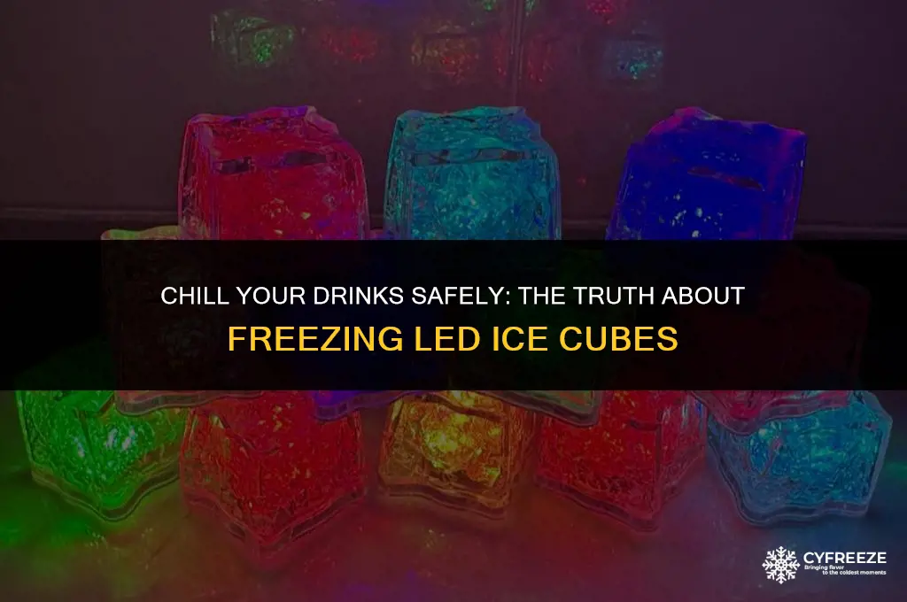 do i freeze led ice cube