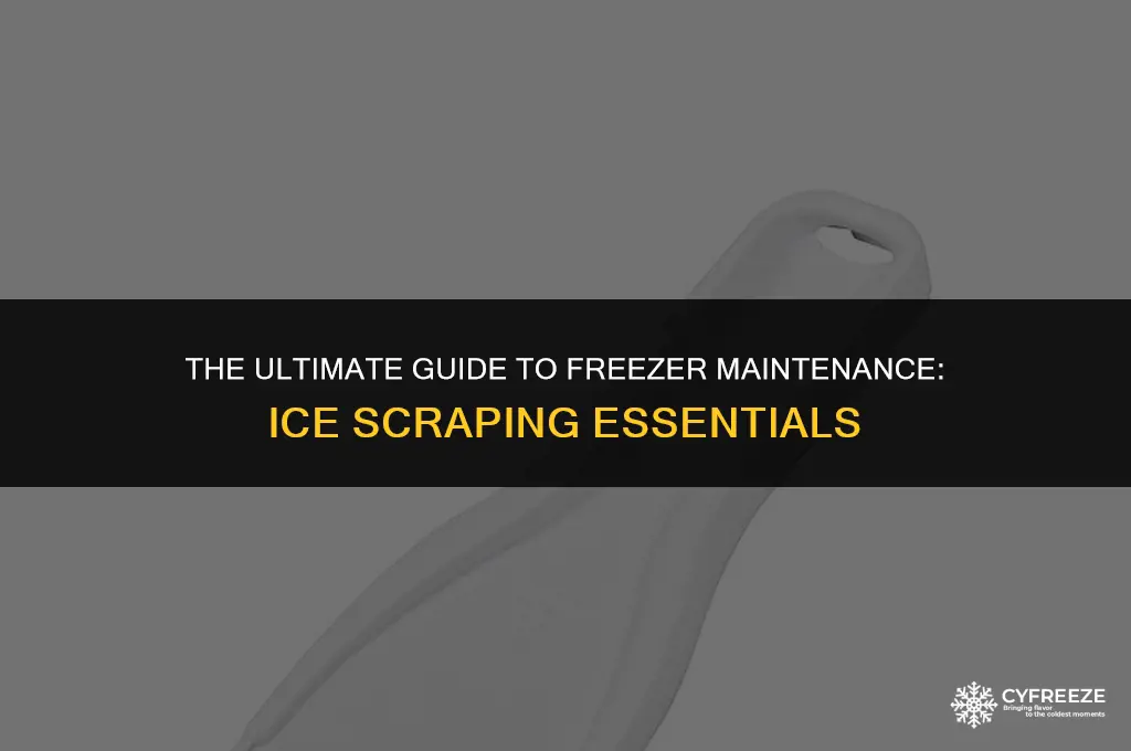 do i have to scrape freezer ice