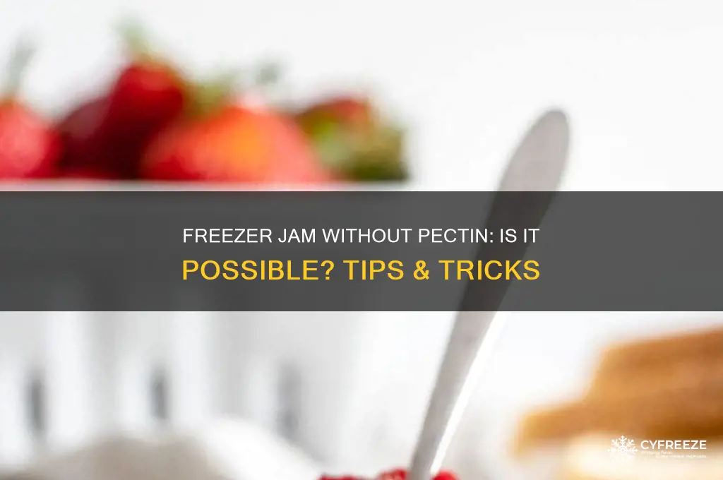 do i have to use pectin in freezer jam
