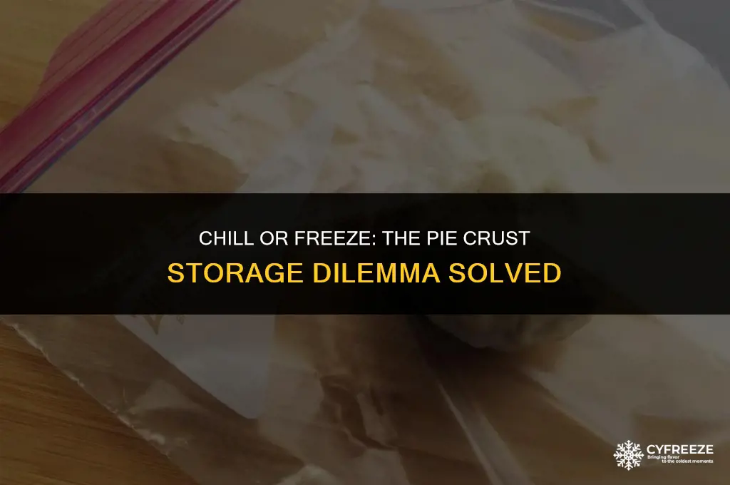 do i leave a pie crust in fridge or freezer