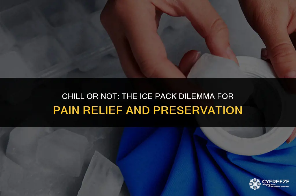 do i need to freeze ice packs