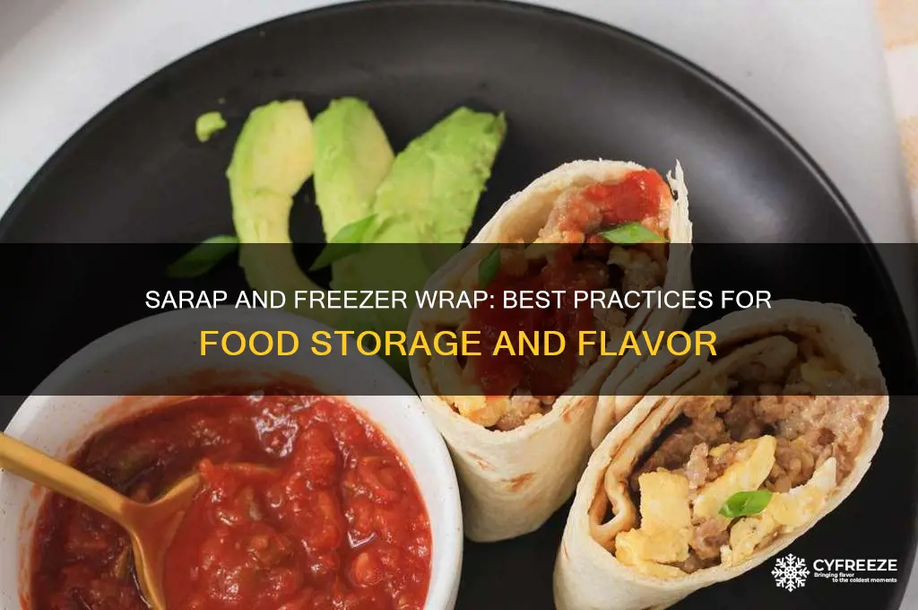 do i use sarap then freezer wrap