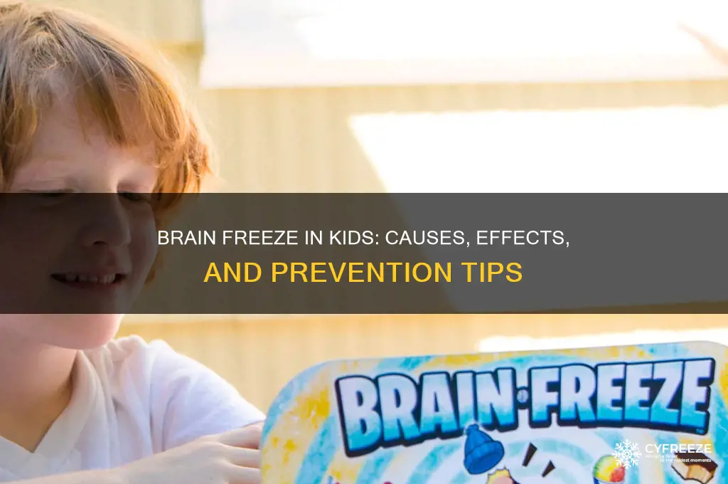 do kids get brain freeze