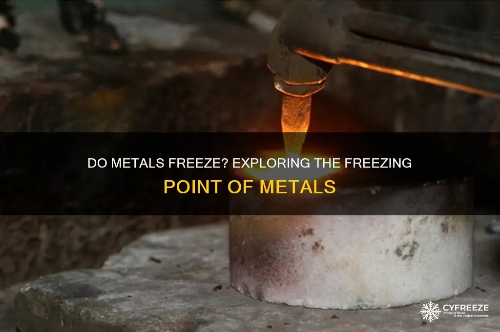 do metals have a freezing point