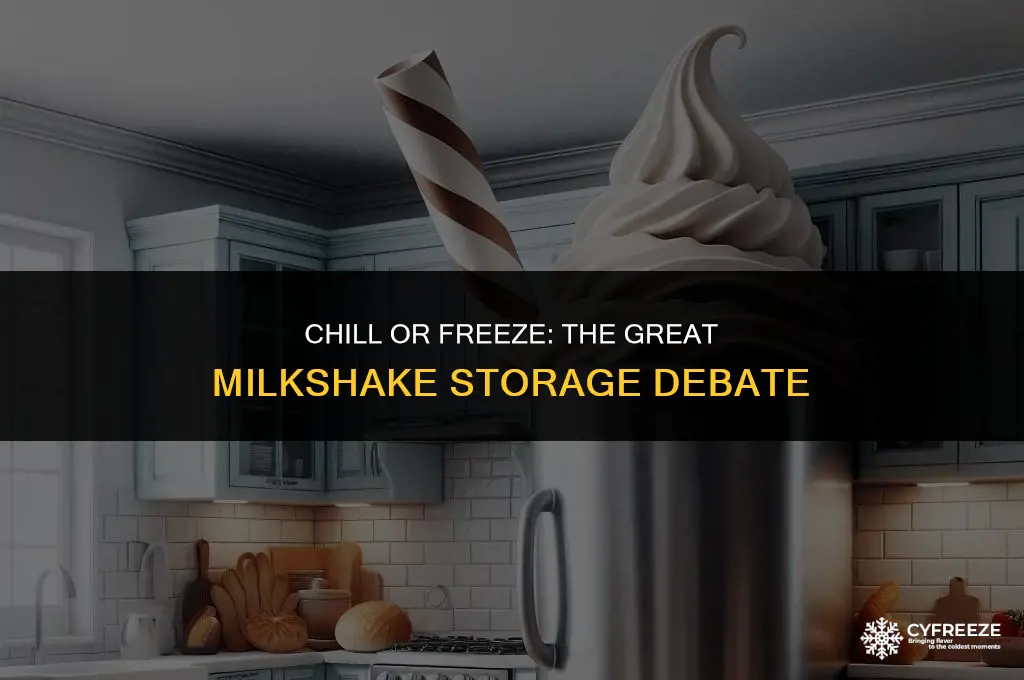 do milkshakes go in the fridge or freezer