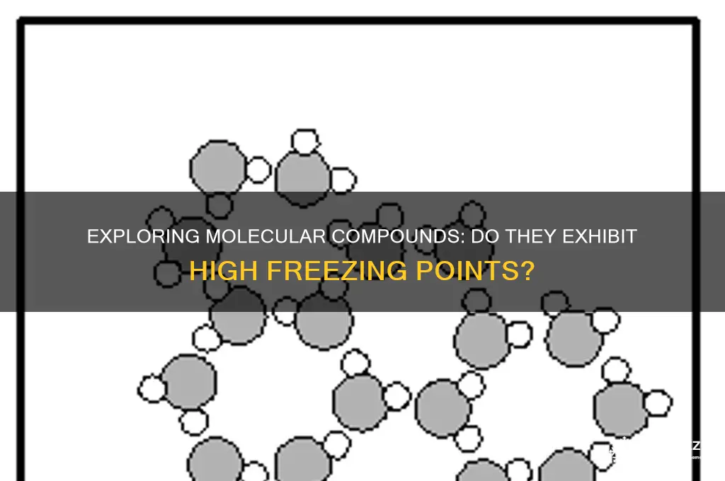 do molecular compounds have high freezing point