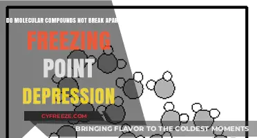Molecular Compounds and Freezing Point Depression: Why Don't They Break Apart?