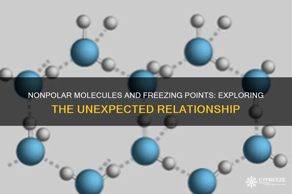 do nonpolar molecules tend to have a higher freezing point