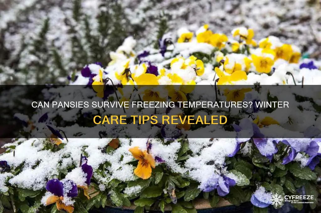 do pansys survive freezing temperaturs
