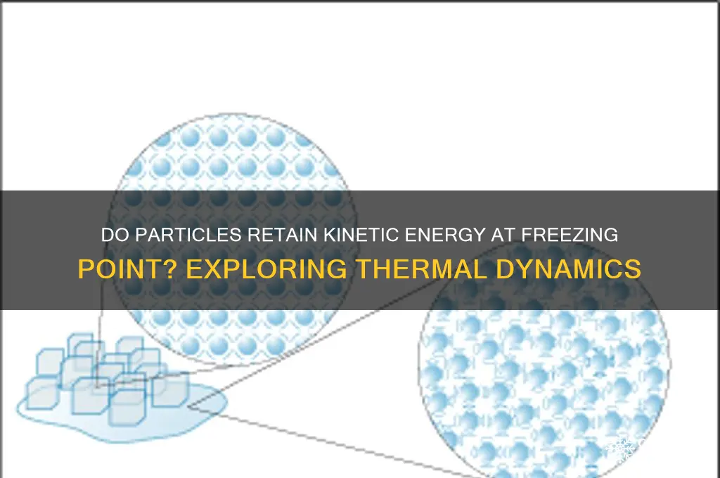 do particles have kinetic energy at freezing point