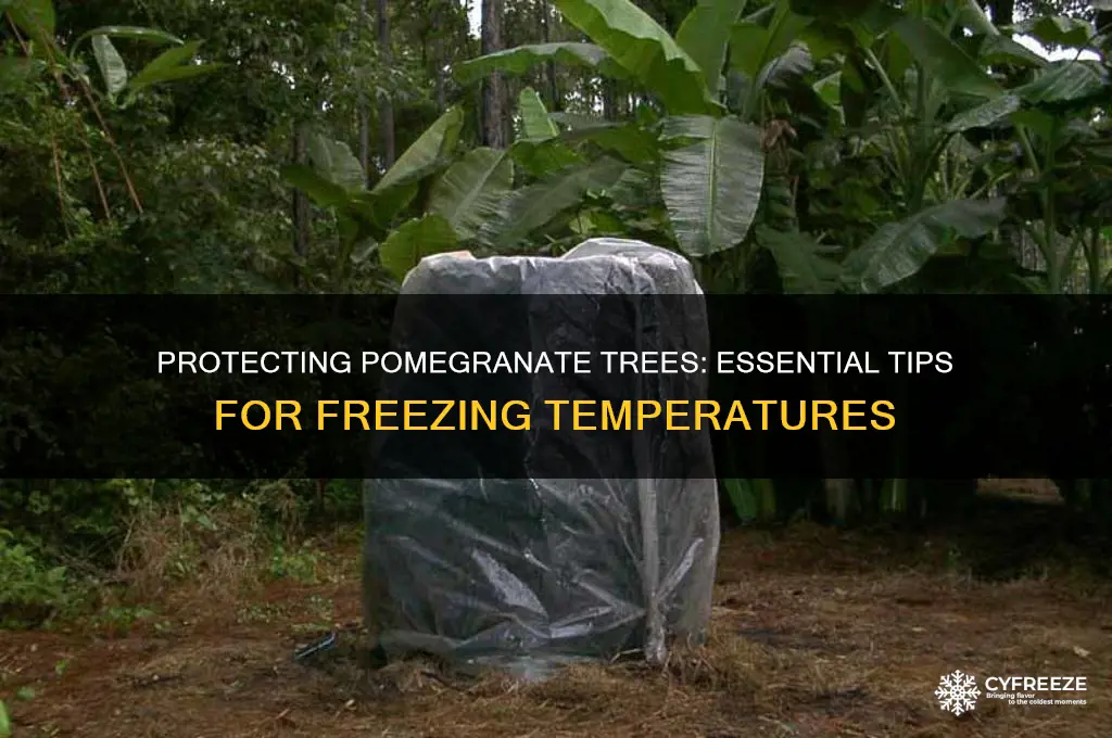 do pomegranate trees need to be protected in freezing point