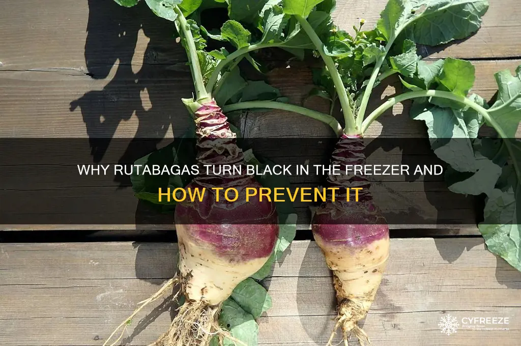 do rutabagas get black in the freezer