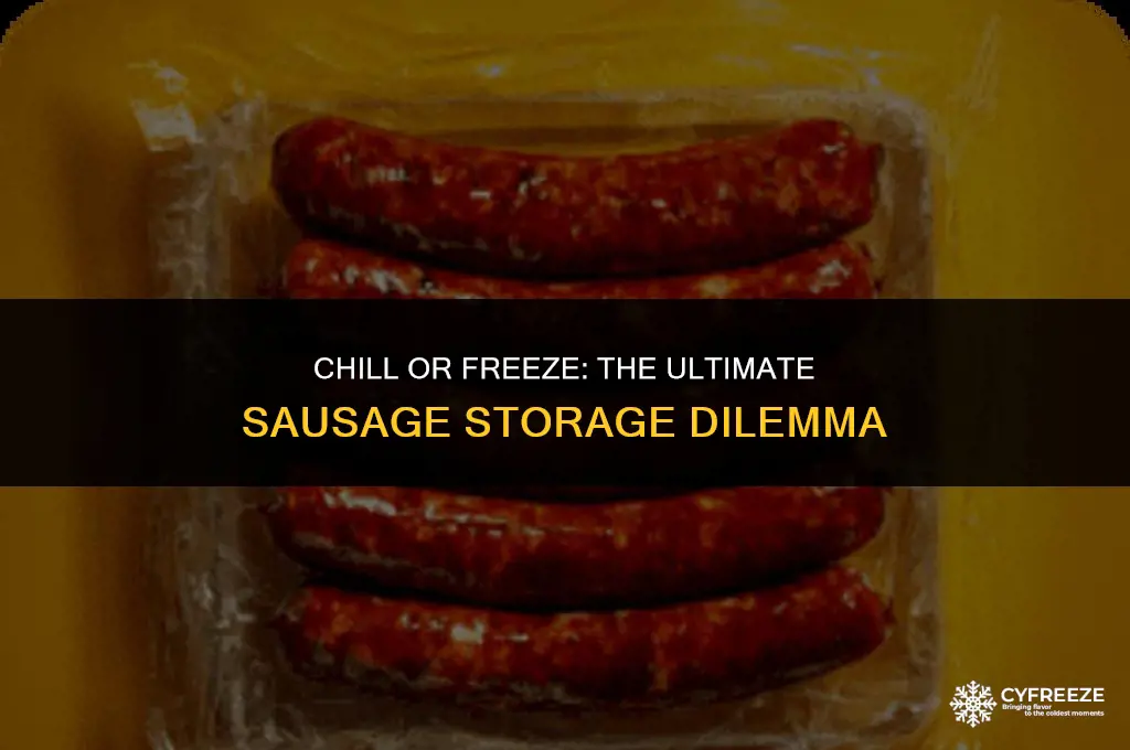 do sausages go in the fridge or freezer