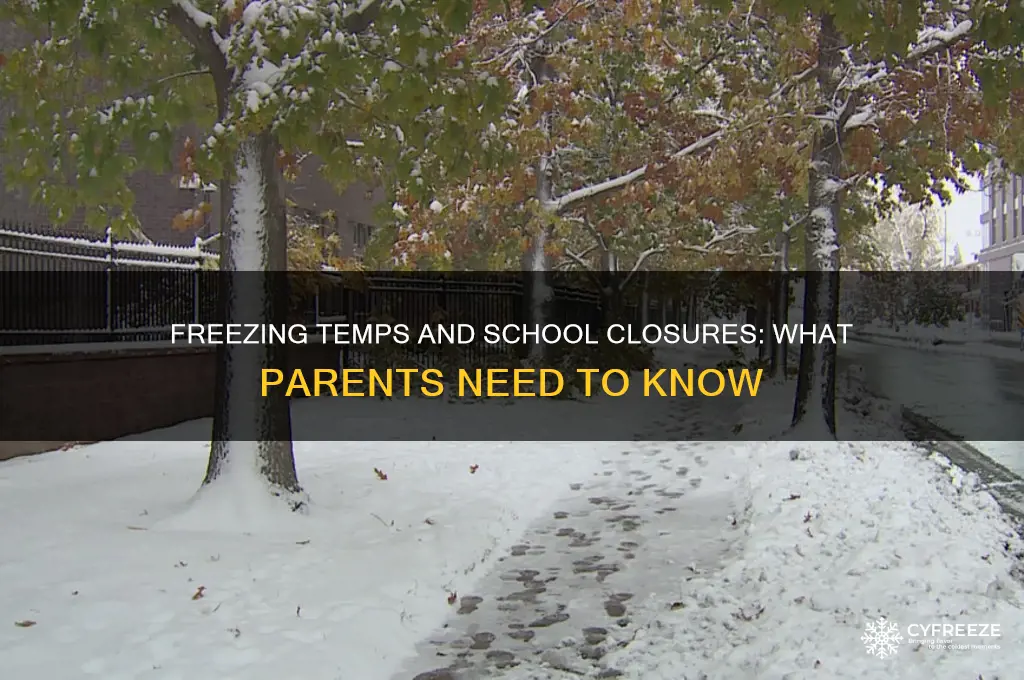 do schools close for freezing temperatures