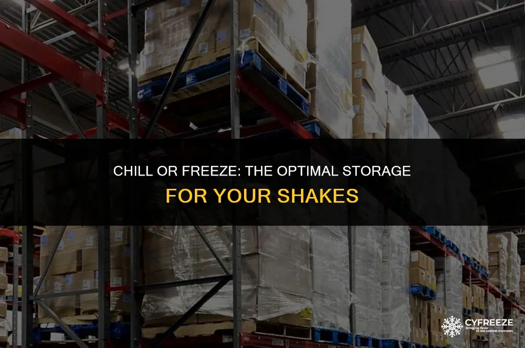 do shakes go in the freezer or fridge
