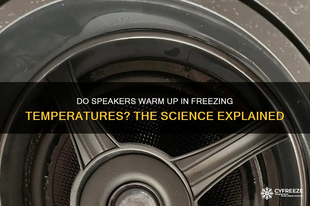 do speakers warm up in freezing temperature