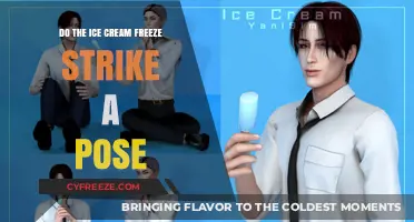 Sweet Freeze: Ice Cream's Playful Strike a Pose Moment