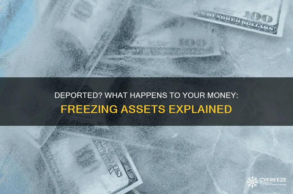 do they freeze your money if you get deported