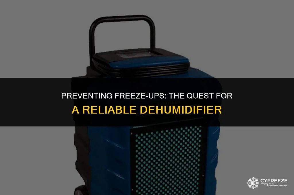 do they make a dehumidifier that does not freeze up