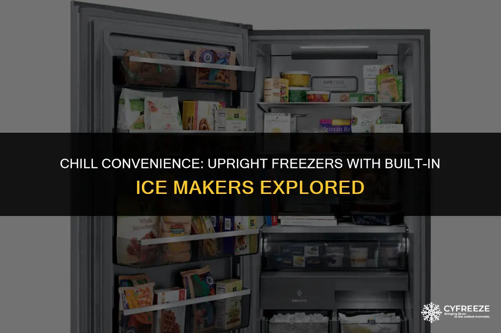 do they make an upright freezer with an ice maker