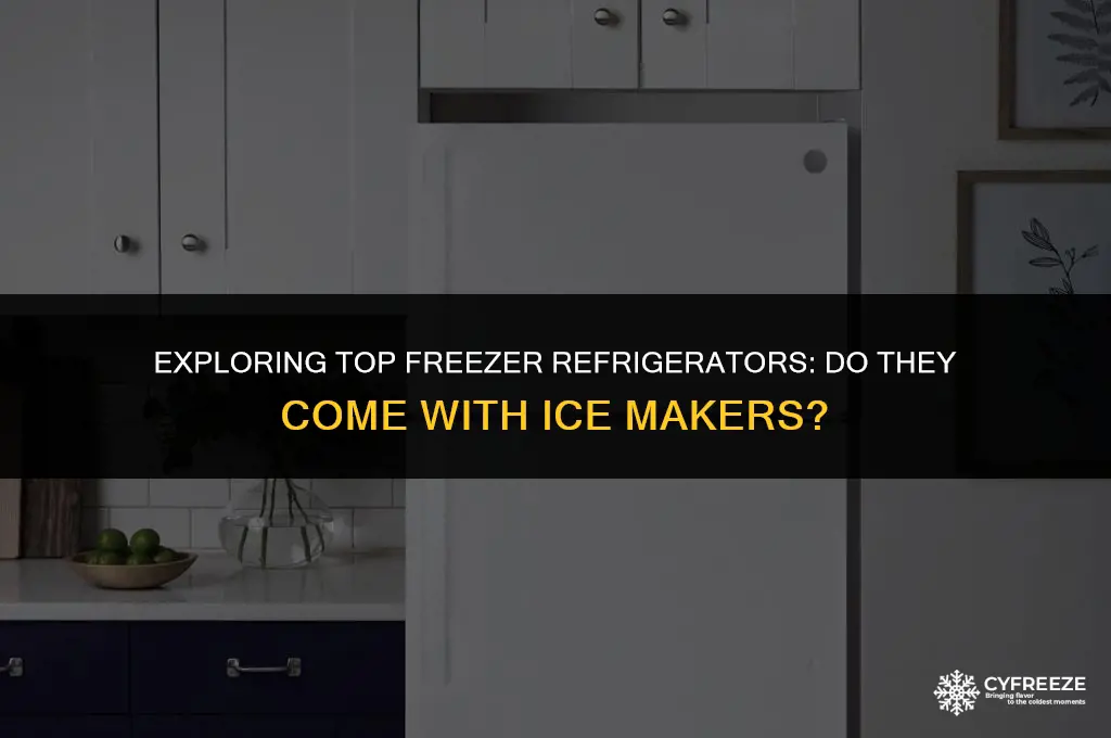 do they make ice makers in top freezer refrigerator