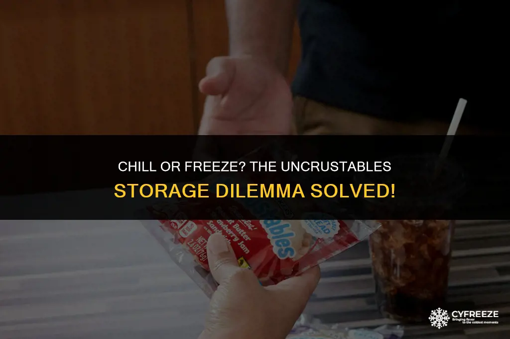 do uncrustables go in the fridge or freezer