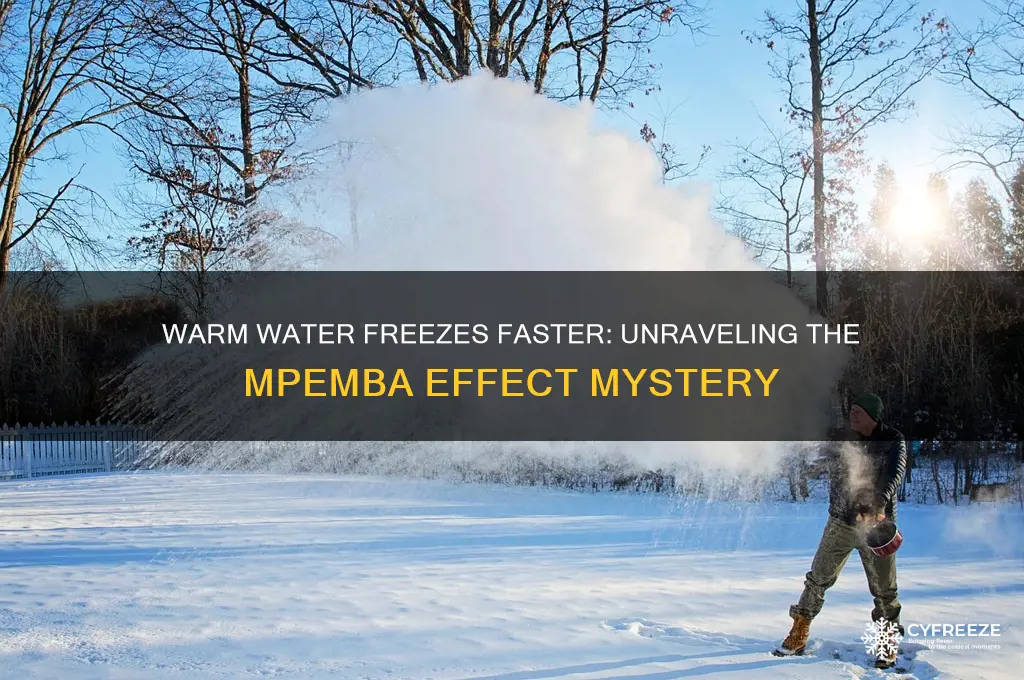 do warm things freeze faster than room temperature