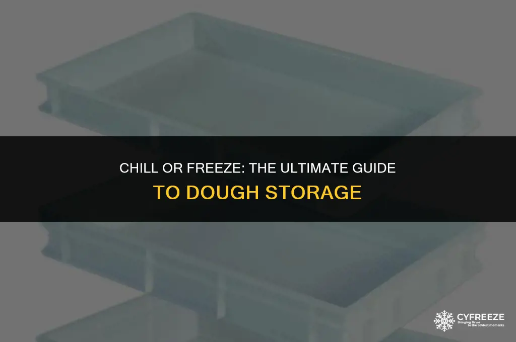 do you chill dough in the freezer or fridge