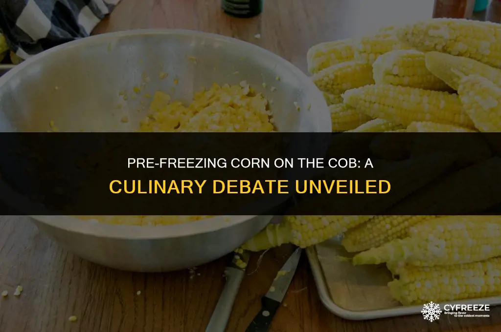 do you cook corn on the cob before freezing