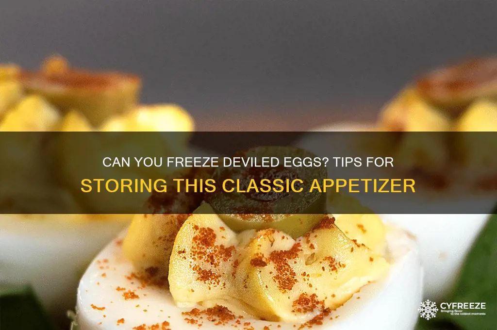 do you freeze deviled eggs