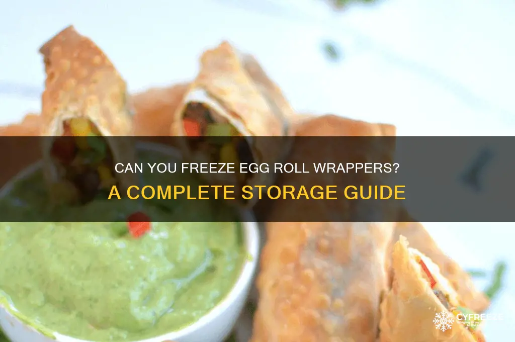 do you freeze egg roll wrappers