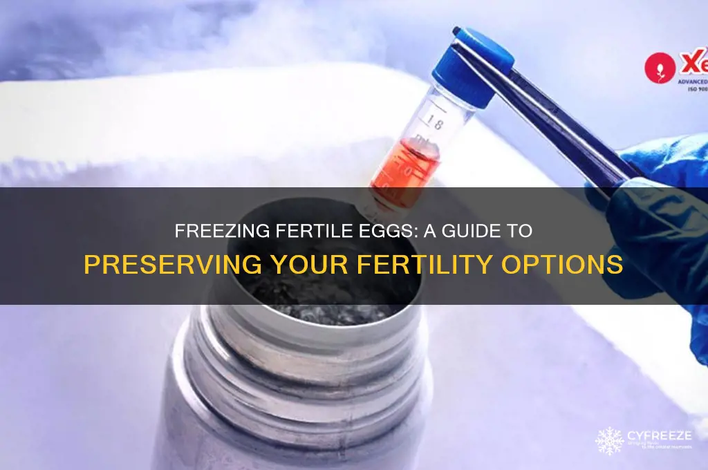 do you freeze fertile eggs