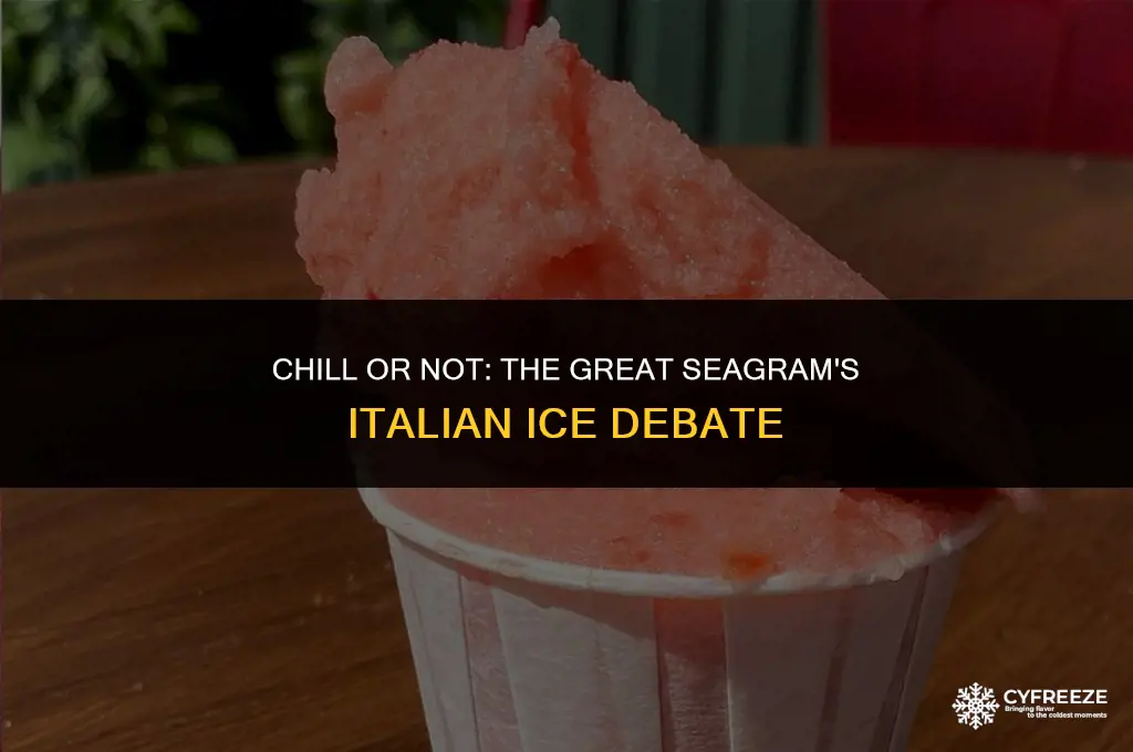 do you freeze seagram