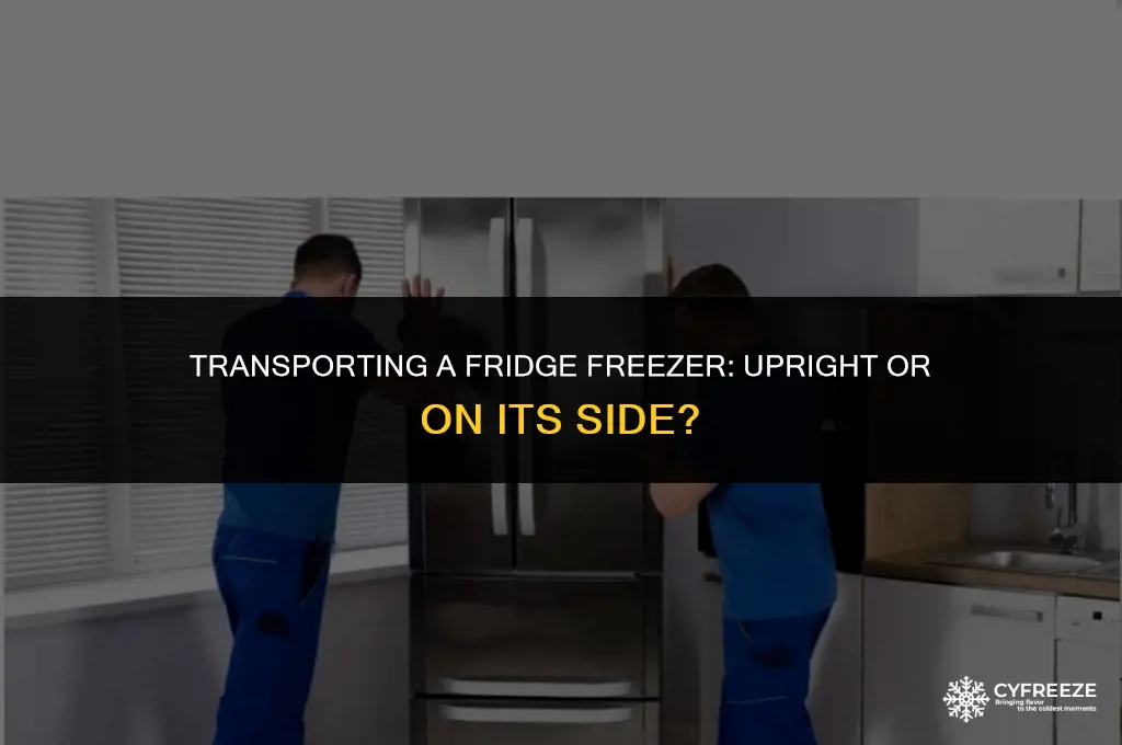 do you have to transport a fridge freezer upright