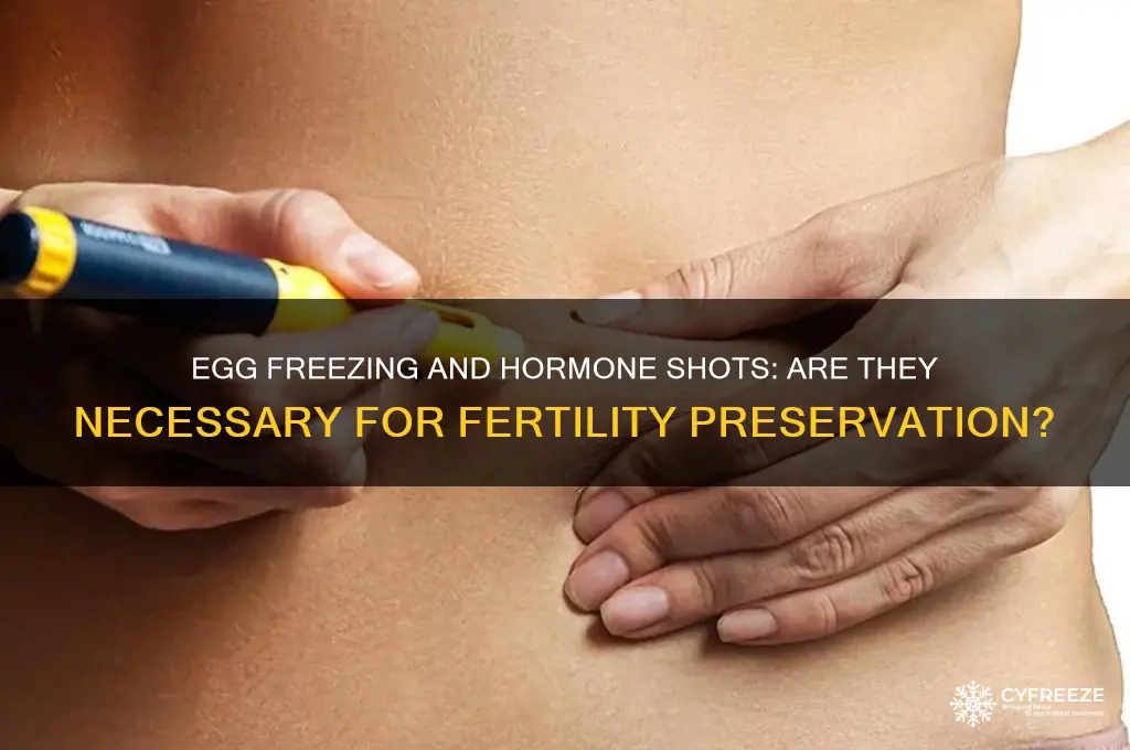 do you need hormone shots to freeze ones eggs