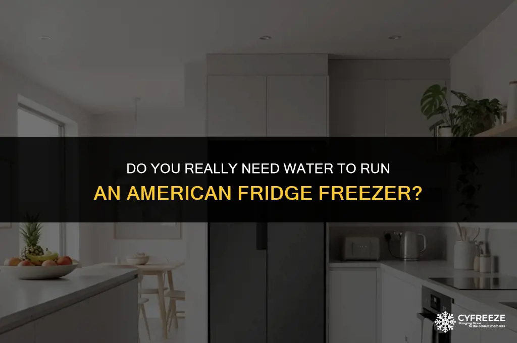 do you needwaterto run an american fridge freezer