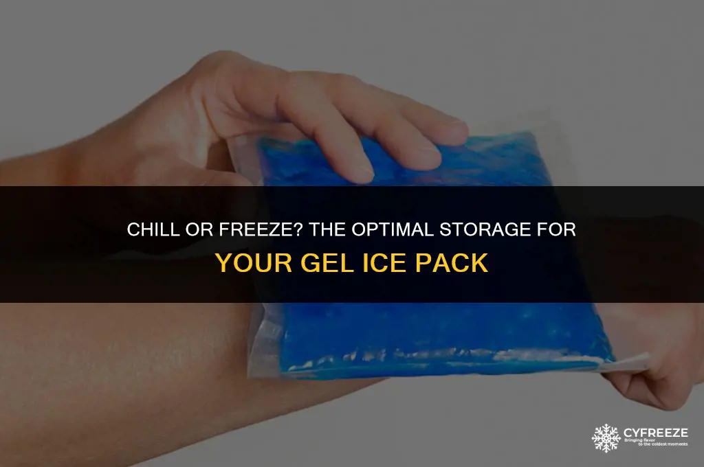 do you put gel ice pack in fridge or freezer