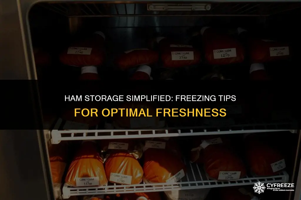 do you put ham in the freezer