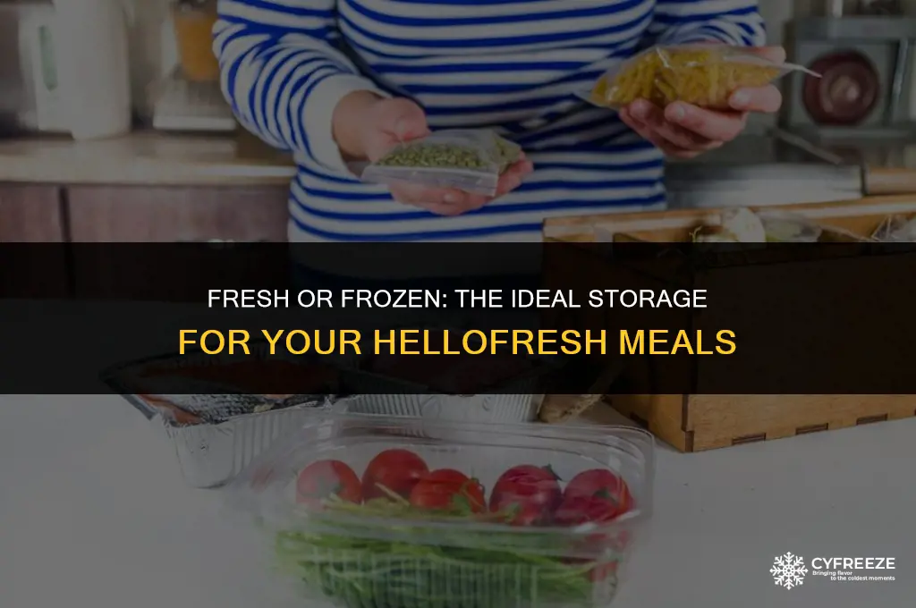 do you put hellofresh in fridge or freezer