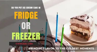 Chill or Freeze: The Ice Cream Cake Storage Dilemma
