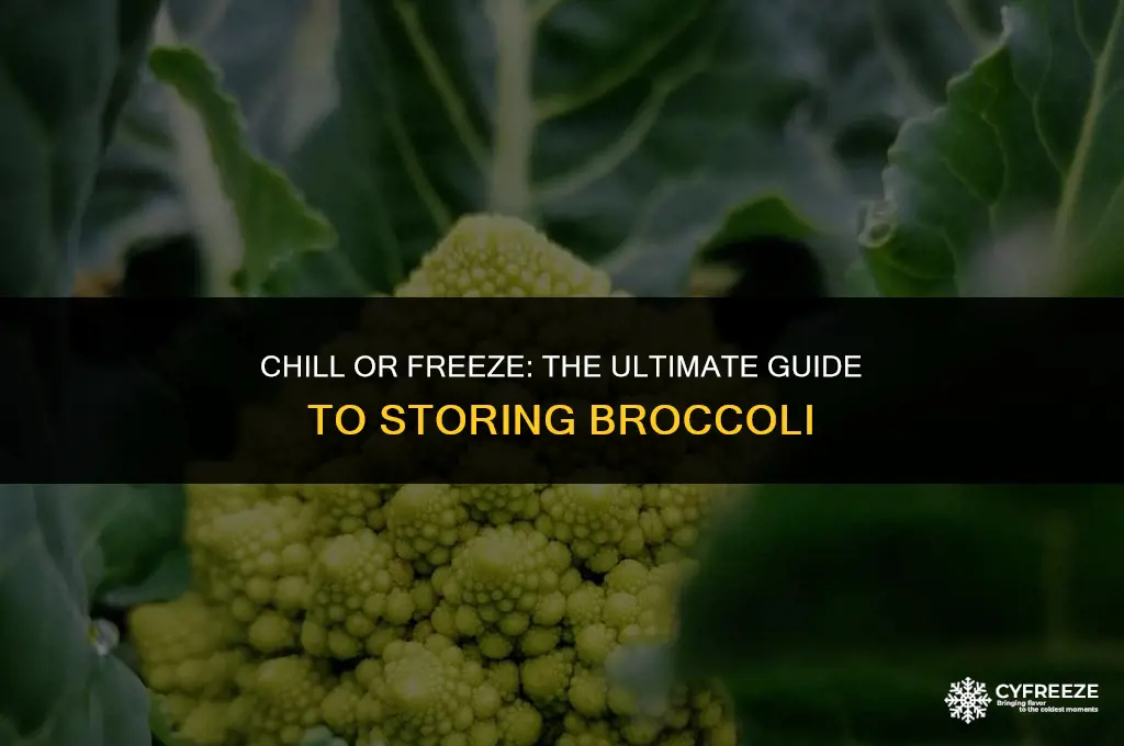 do you store broccoli in the fridge or freezer