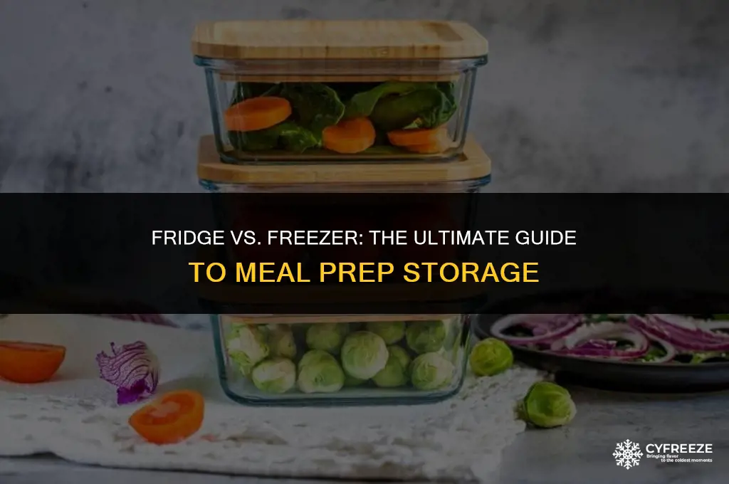 do you store meal prep in fridge or freezer