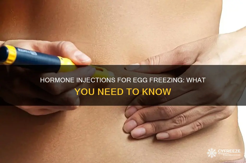 do you take hormone injections to freeze your eggs