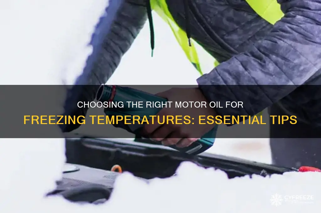 do you use a special motor oil in freezing temp