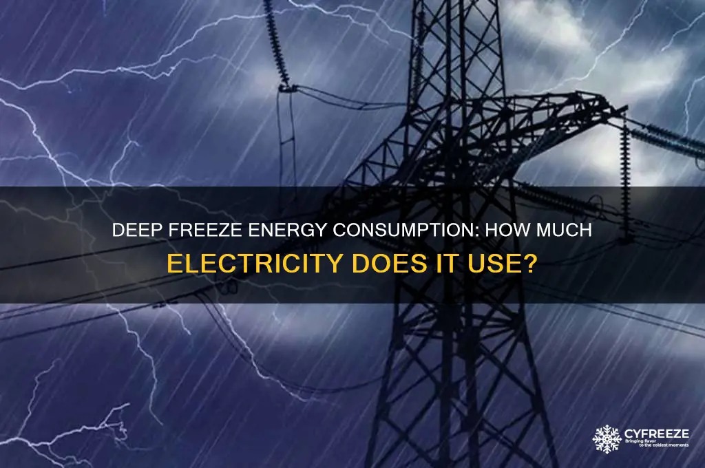 does a deep freeze use a lot of electricity