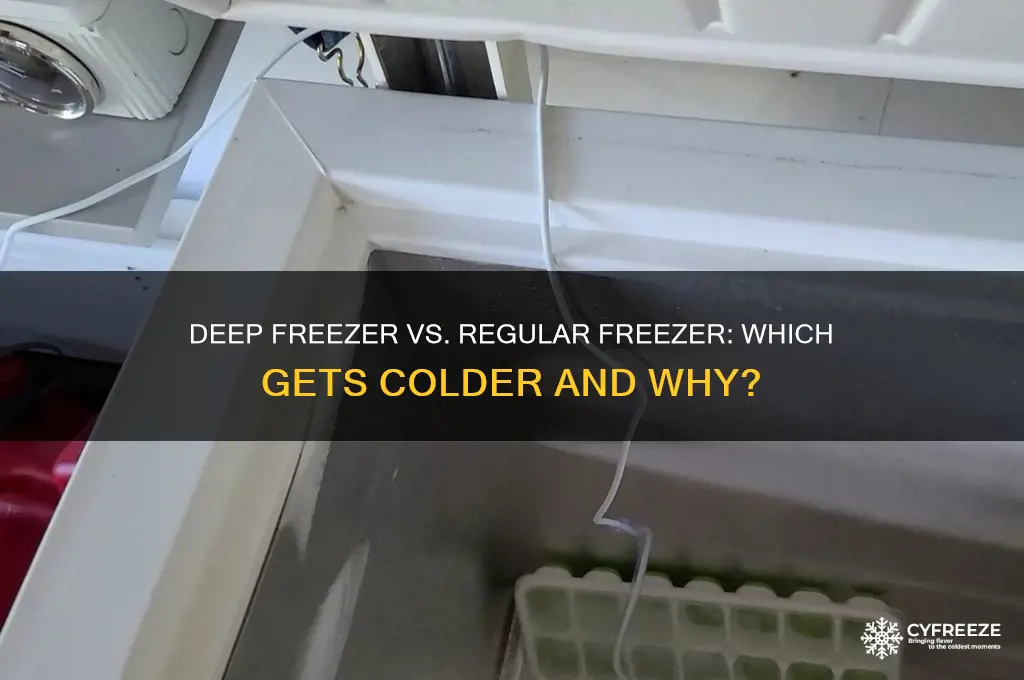 does a deep freezer get colder than a regular freezer