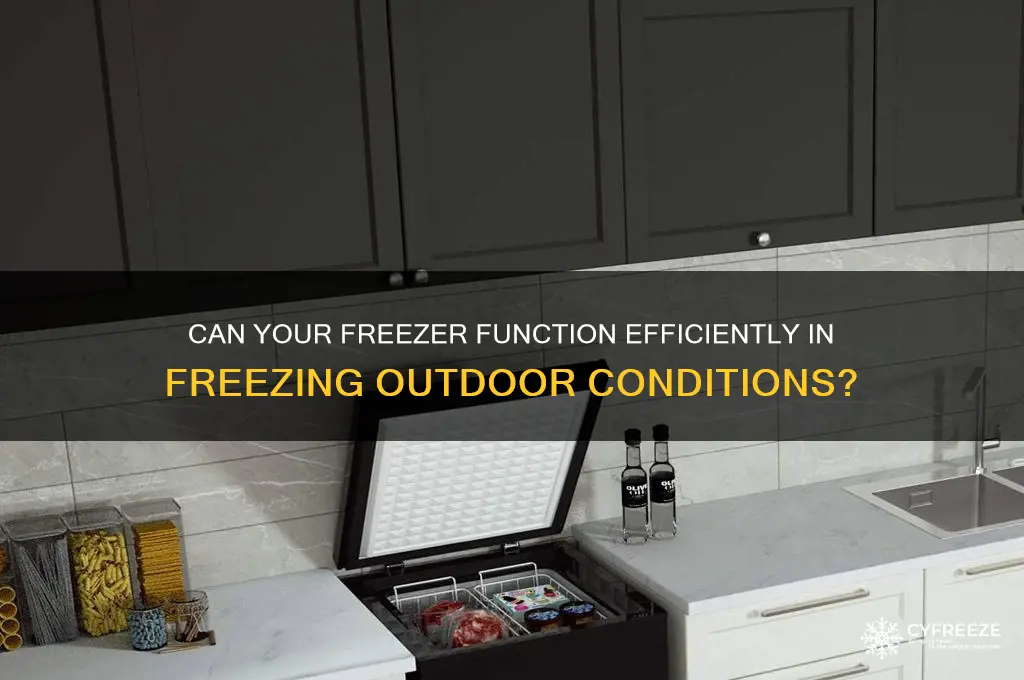 does a freezer work in freezing temperatures