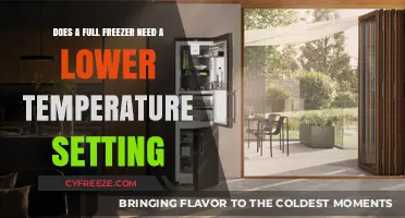 Full Freezer: Does Lower Temperature Setting Save Energy?